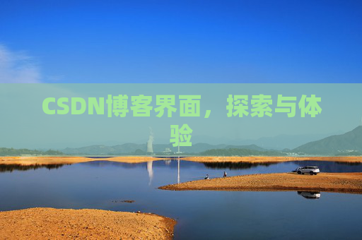 CSDN博客界面，探索与体验